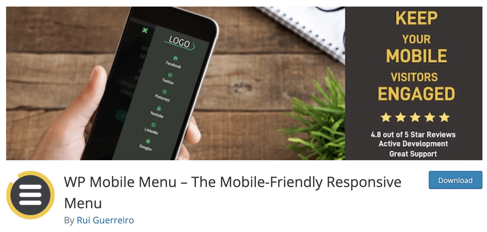 WP Mobile Menu - Le menu réactif adapté aux mobiles