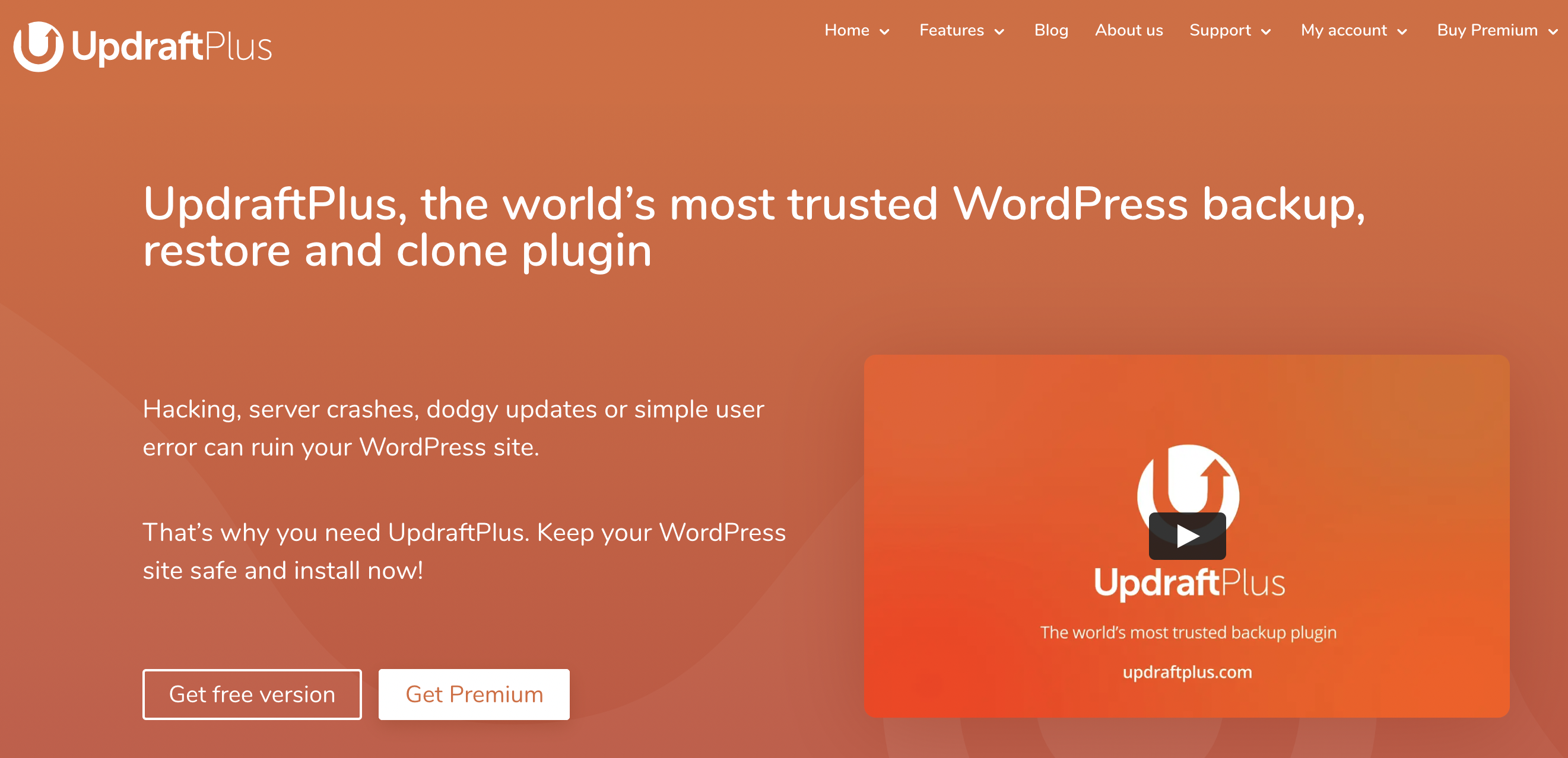 updraftplus free wordpress plugin