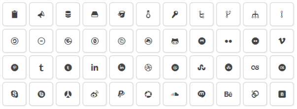 Example of Icon Fonts