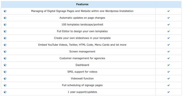Digitalsignagepress Features
