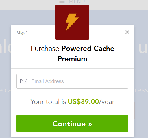 Powered Cache - Upgrade