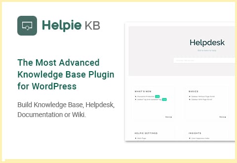 Helpie - The Most Advanced Knowledge Base Plugin