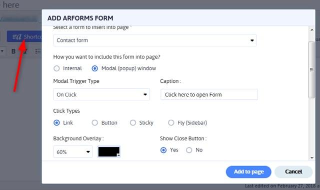add forms