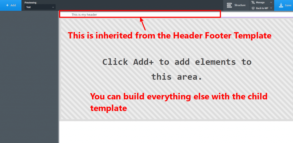 create one template for your header and footer
