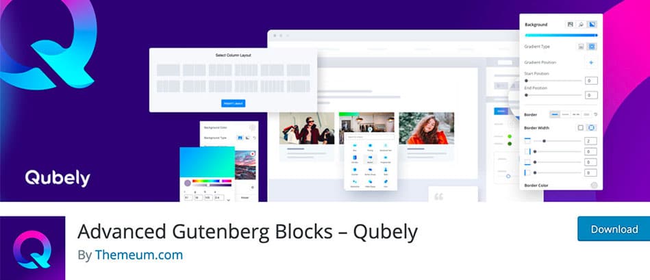 qubely gutenberg blocks plugin
