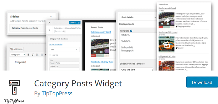 category posts widget