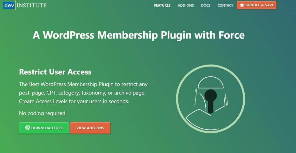 Restrict user access plugIn