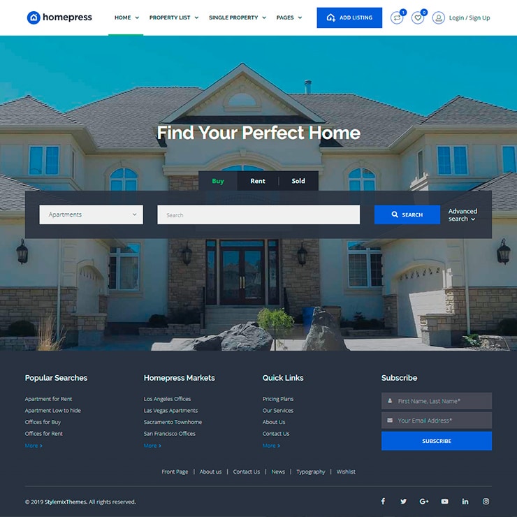 Homepress Review A WordPress Theme For Real Estate Websites