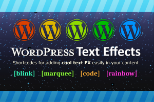 WordPress Text Effects