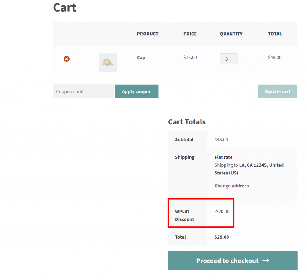 WooCommerce Conditional Discount Rules For Checkout example