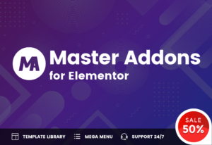 Master Addons for Elementor is a growing Elements collection plugin