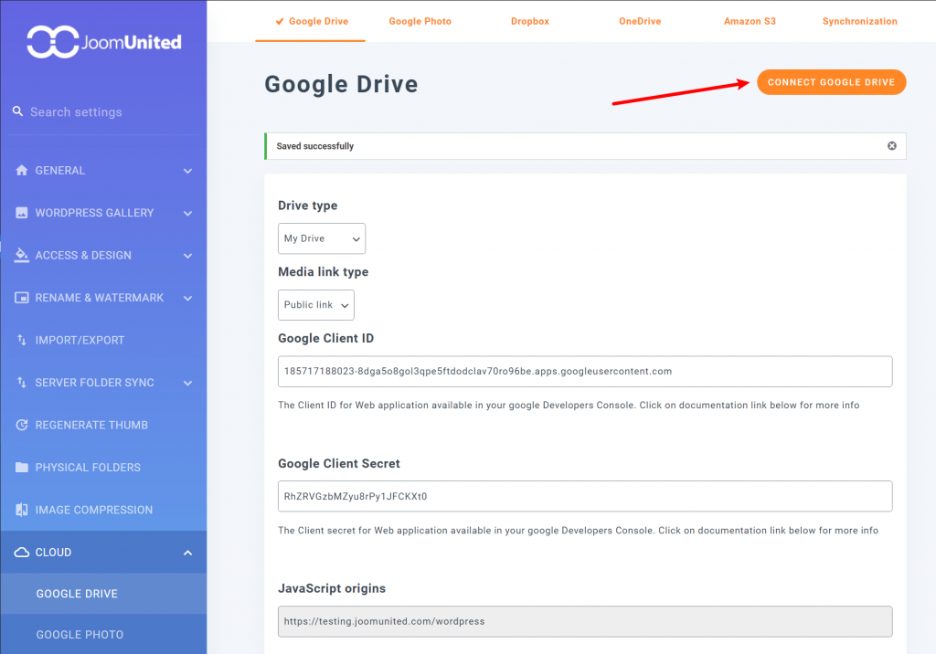 Connect WordPress Media Library to Google Drive