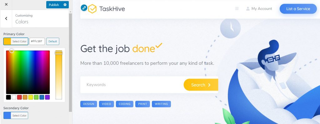 TaskHive Theme Review: Launch a Service Marketplace Website With WordPress 2