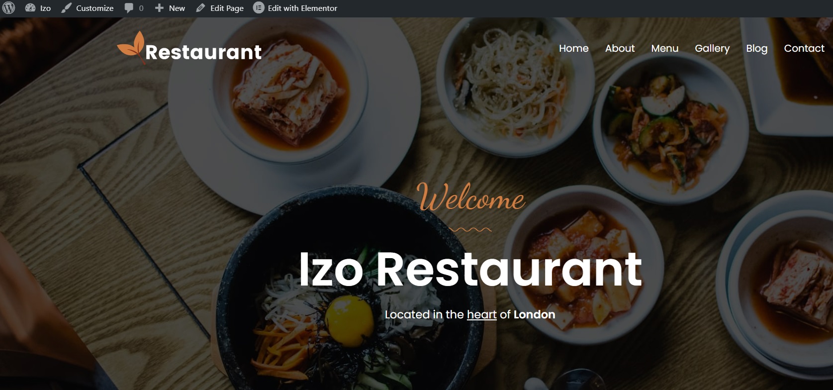 Izo theme Restaurant