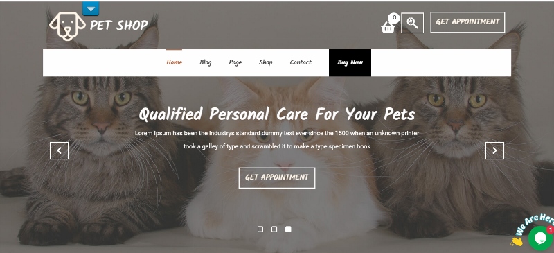 free veterinary WordPress theme