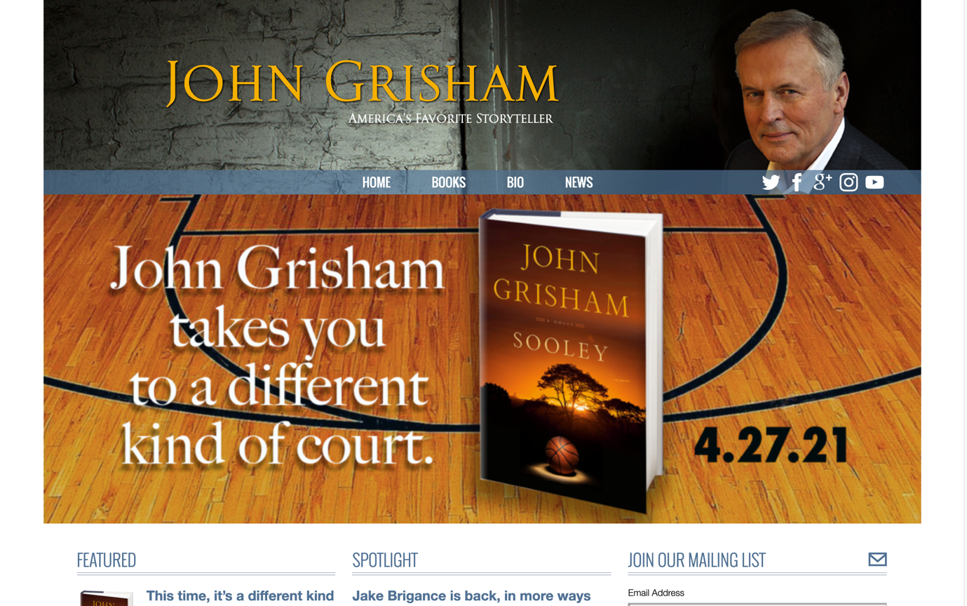 john grisham - celebrity official websites