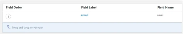 custom fields option email field in this example step 3