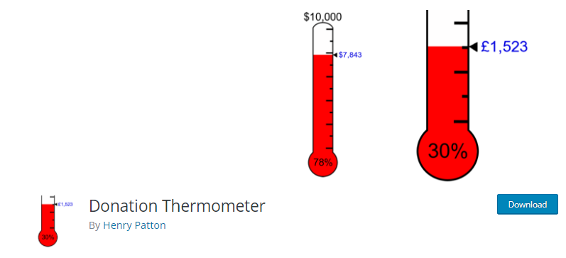 donation thermometer WordPress Donation Plugin