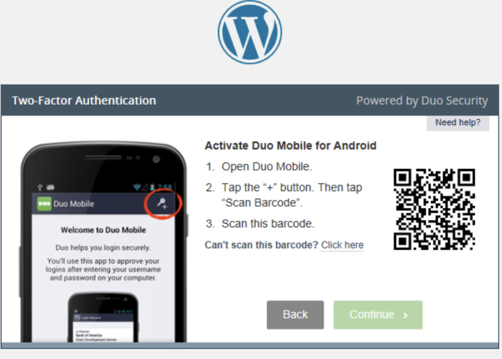 steps to add duo two-factor authentication step 7