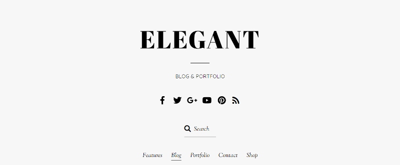 Elegant WordPress theme