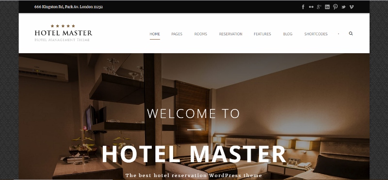 WordPress hotel booking theme