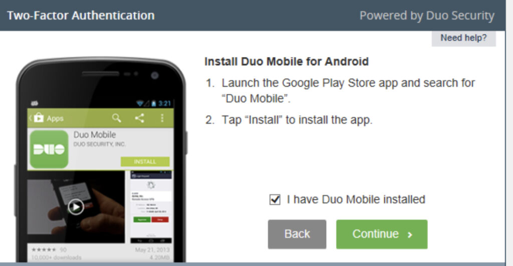 steps to add duo two-factor authentication step 6