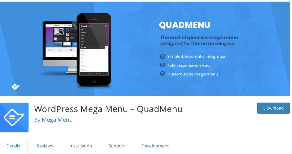 QuadMenu - Best WordPress responsive menu plugins