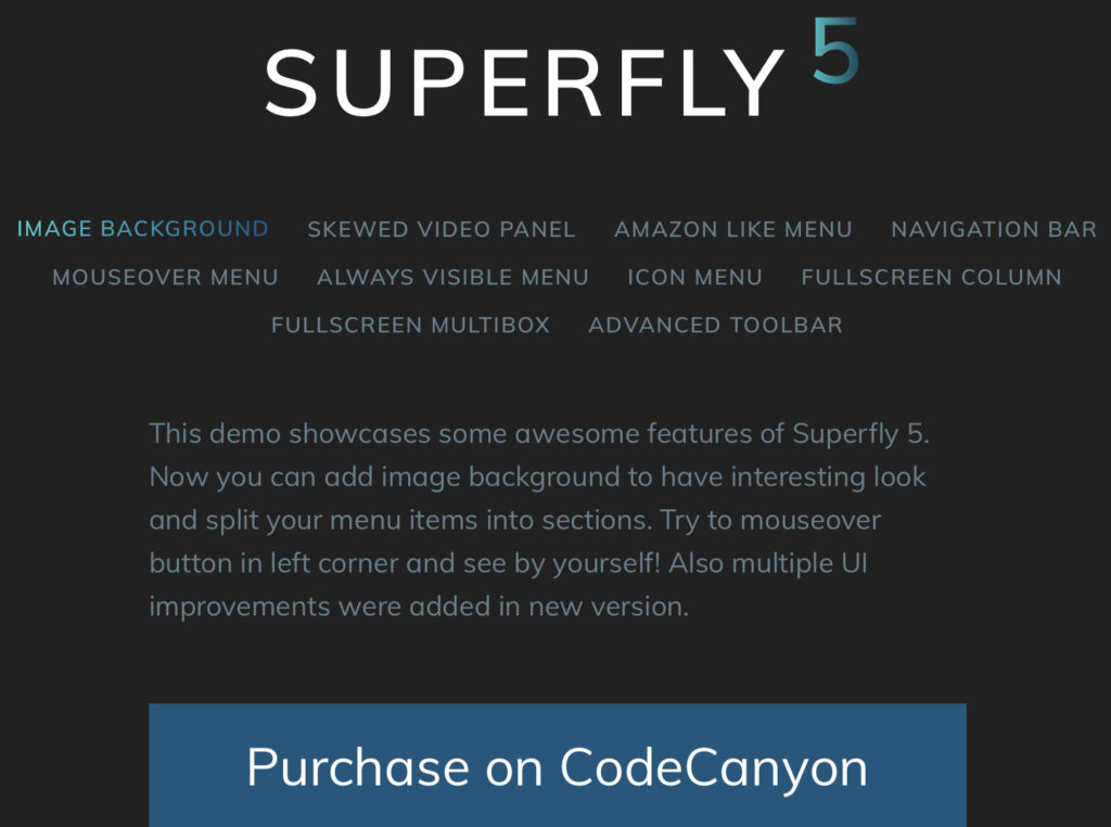 Superfly Responsive Menu - Best WordPress responsive menu plugins