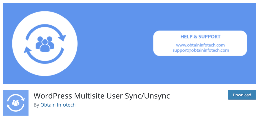 Wordpess Multisite User Sync/Unsync