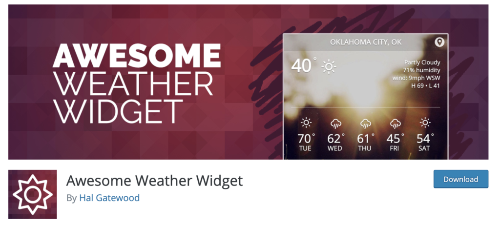 Awesome Weather Widget 