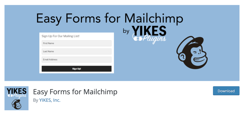 Easy Forms for Mailchimp - best Mailchimp plugin for WordPress