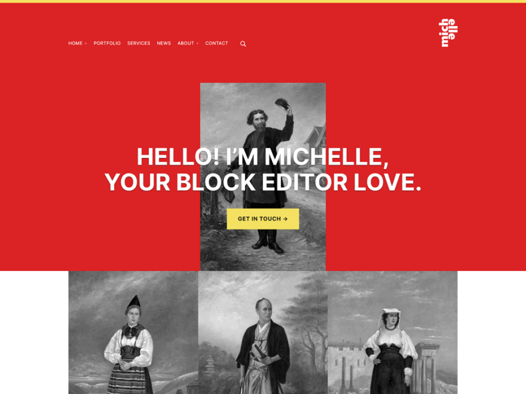 michelle red wordpress themes