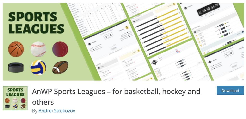 AnWP Sports Leagues WordPress sport plugin