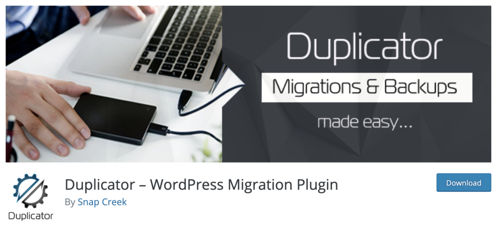 duplicator plugin wordpress
