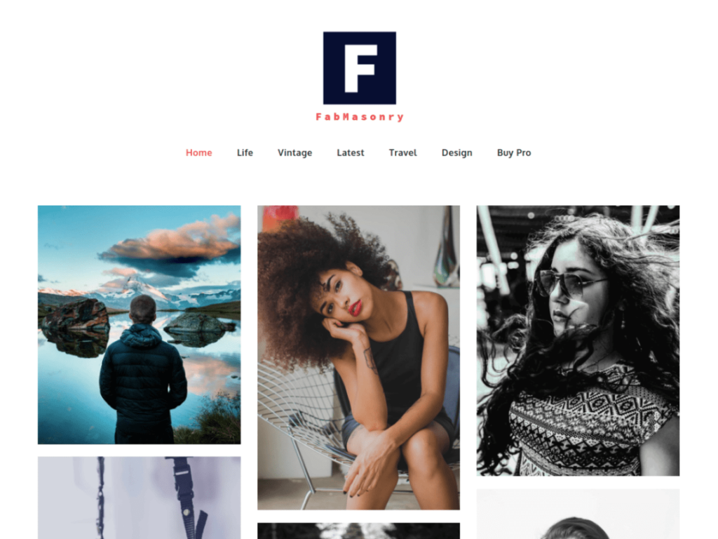fabmasonry is a modern style wordpress theme for artists