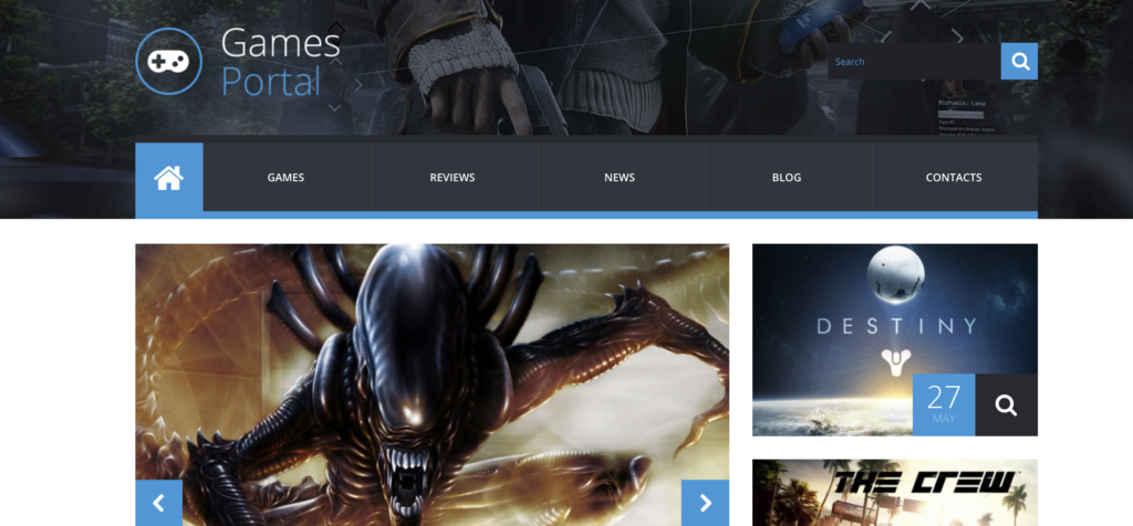 Game Portal WordPress gaming theme