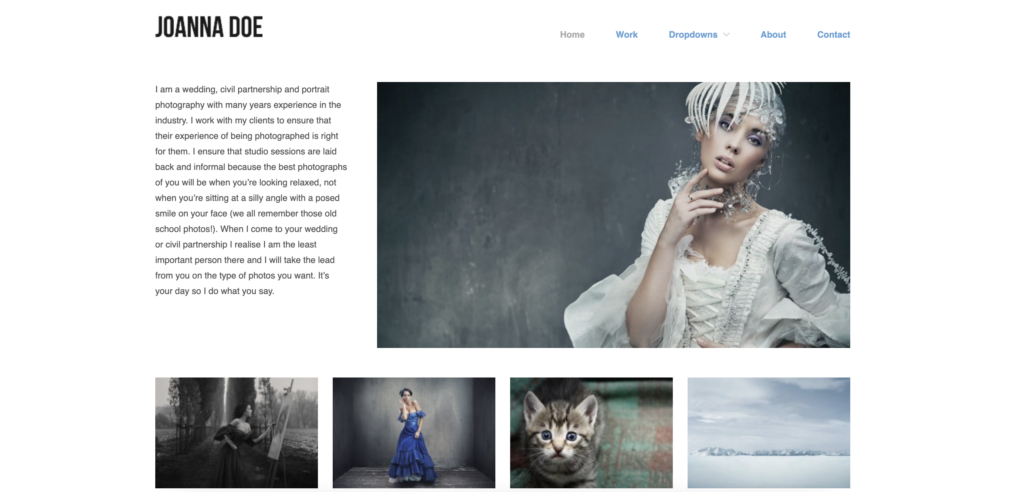 Hatch best free WordPress themes for artists