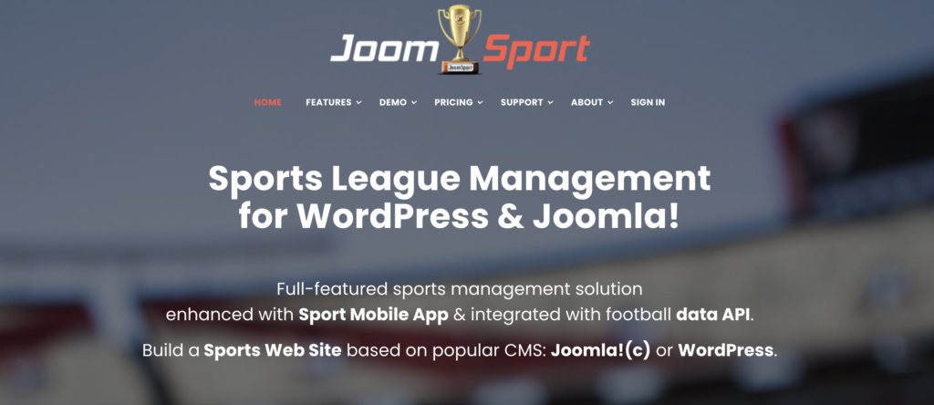 JoomSport WordPress sport plugin