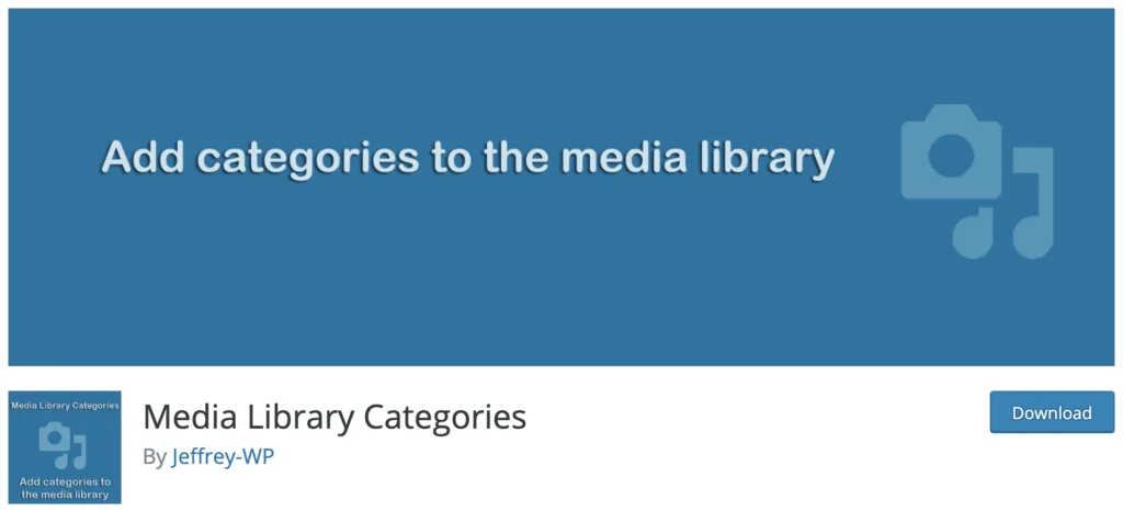 media library categories wordpress plugin