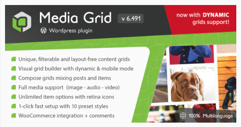 Media Grid - best wordpress grid plugins