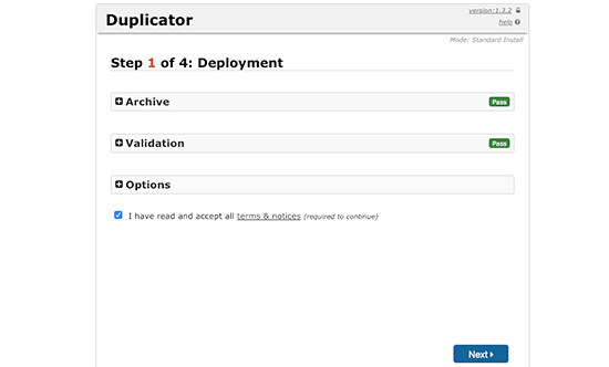 Duplicator  - how to create a WordPress staging site