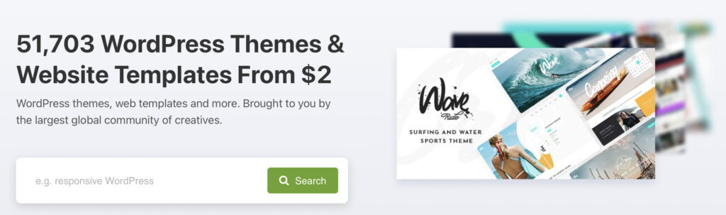 sell WordPress themes on ThemeForest
