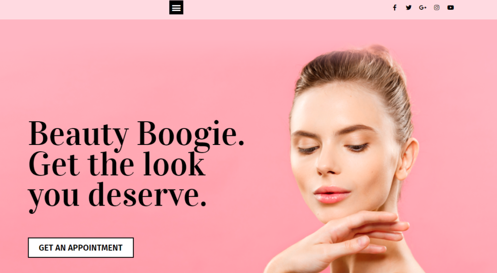 Beauty Boogie elementor templates