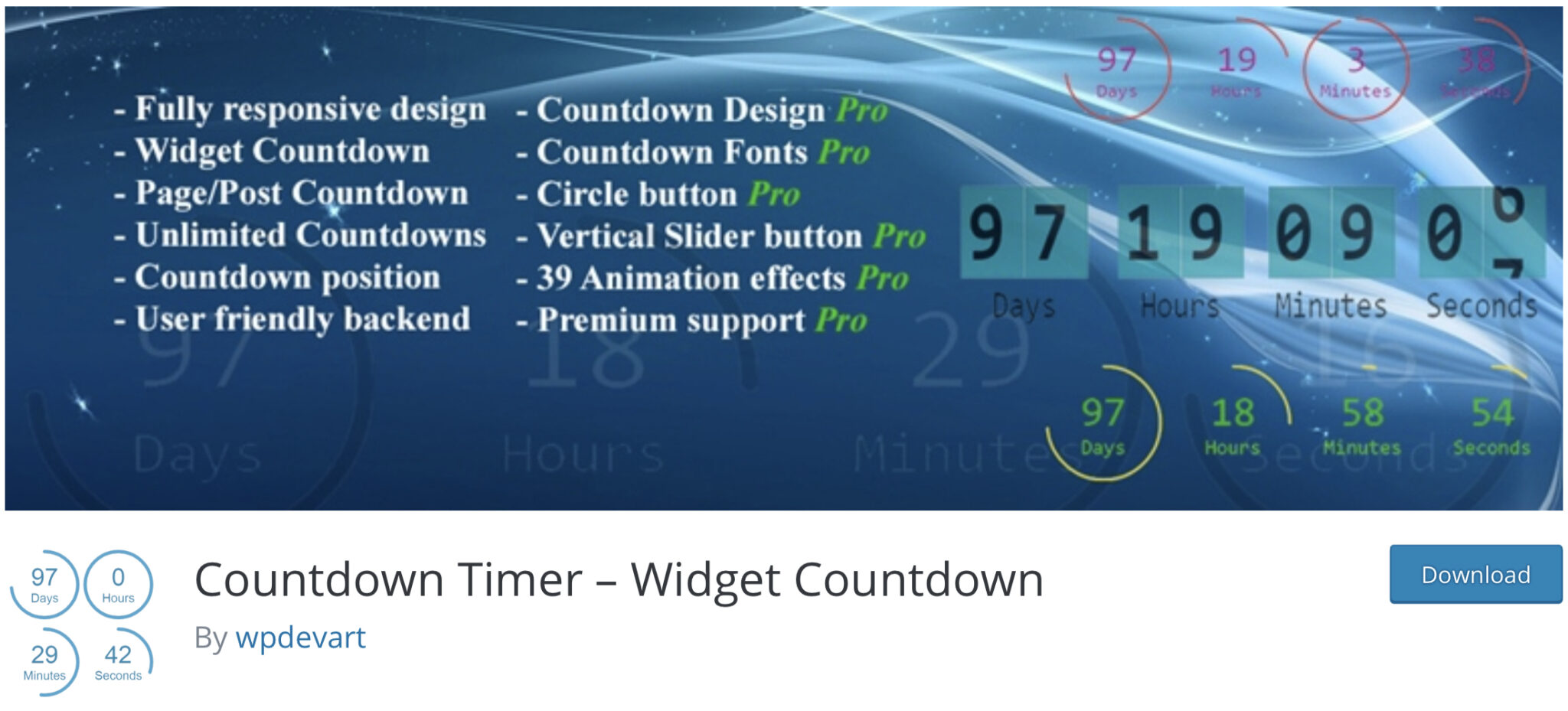 Countdown widget timer. Countdown wpdevart. Countdown Post. Веб-Виджет модуля сообщения.