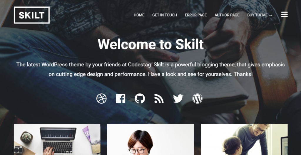 Skilt WordPress tumblr theme