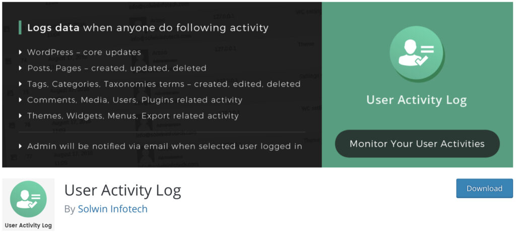 User Activity Log 
