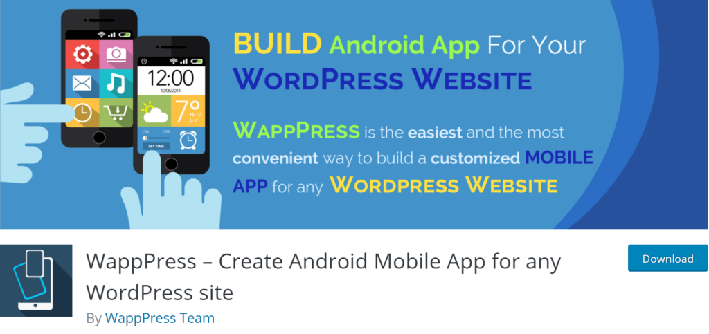 wapppress wordpress to mobile app plugin