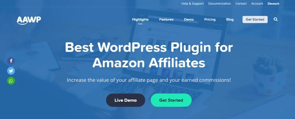 Get the AAWP Amazon Affiliate wordpress plugin