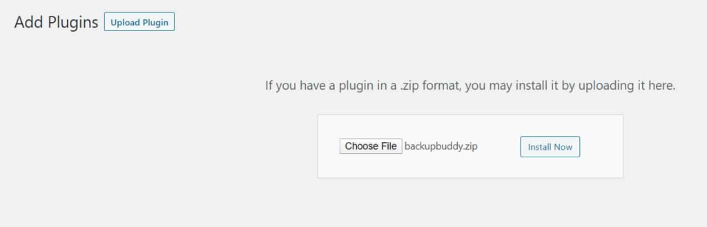 BackupBuddy - Upload plugin