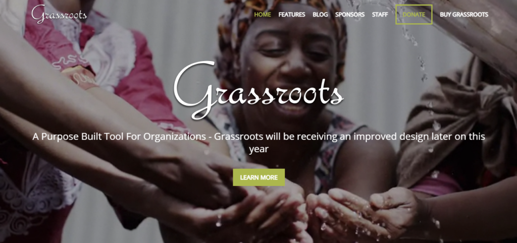 Grassroots crowdfunding WordPress theme